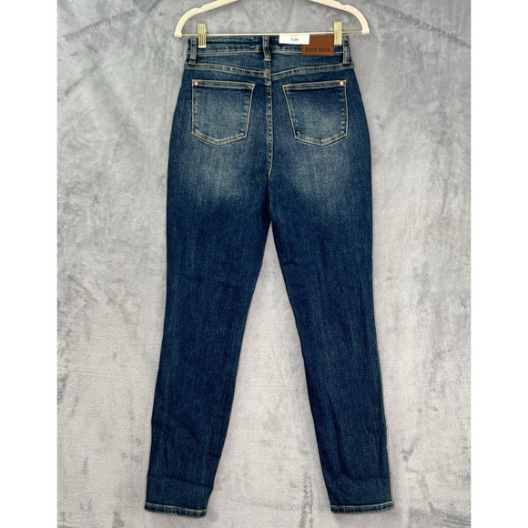 Judy Blue Relaxed High Waist Patch Pockets‎ Jeans Sz 26 90s mom Jean Style - Picture 2 of 15